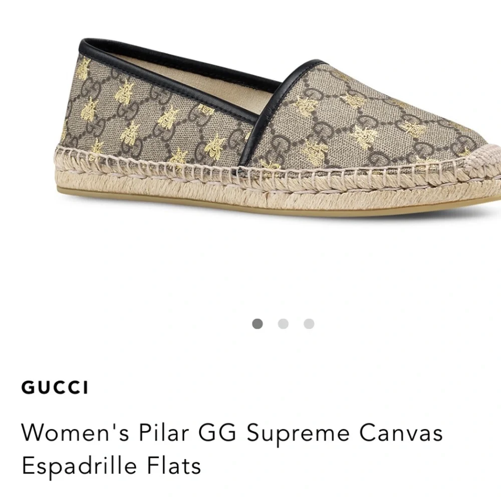 Gucci pilar GG Supreme Canvas Espadrille flats - Picture 4 of 10